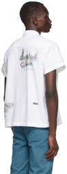 Bode SSENSE Exclusive White Limited Edition London Scene Shirt