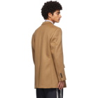 Loewe Tan Wool and Cashmere Double-Breasted Blazer