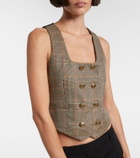 McQueen Prince of Wales check wool vest