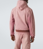 Auralee Cropped cotton hoodie