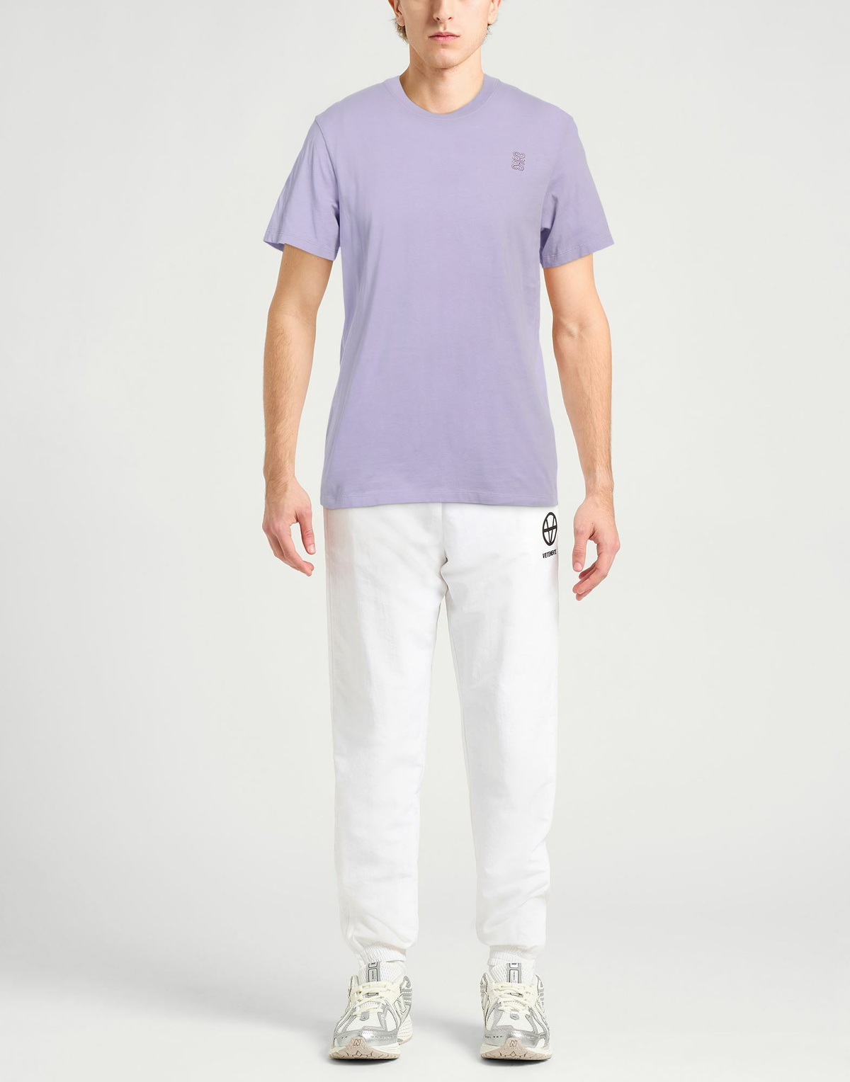 Sandro Mens T-shirt Lilac