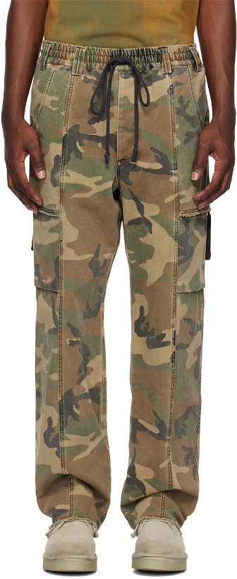 Photo: Song for the Mute Khaki Camouflage Cargo Pants