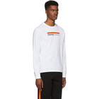 Opening Ceremony White Stripe Logo Long Sleeve T-Shirt