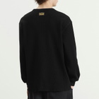Aries Men's Reversible Temple Waffle Long Sleeve T-Shirt in Black
