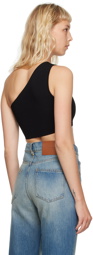 Victoria Beckham Black Asymmetric Camisole