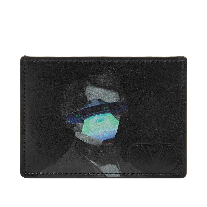 Photo: Valentino x Undercover V Face UFO Leather Card Holder
