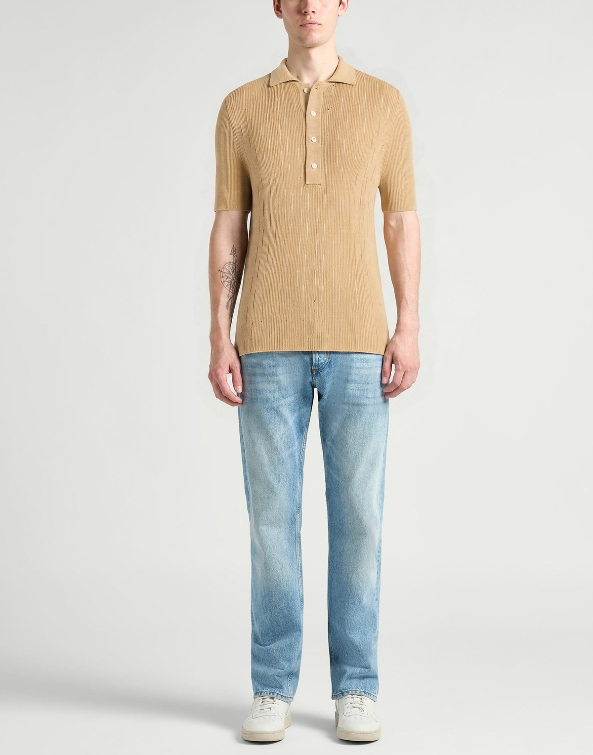 Lardini Mens Polo shirt Sand