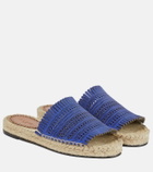 Alaïa Vienne suede espadrille flat sandals