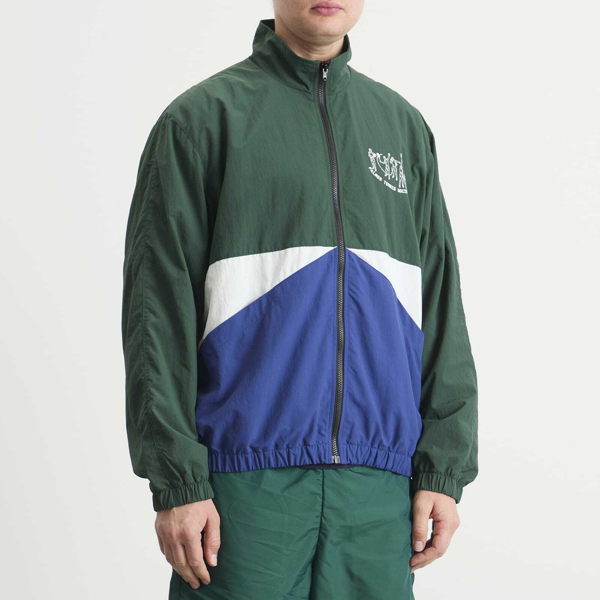 Palmes Men's Practice Track Jacket in Dark Green