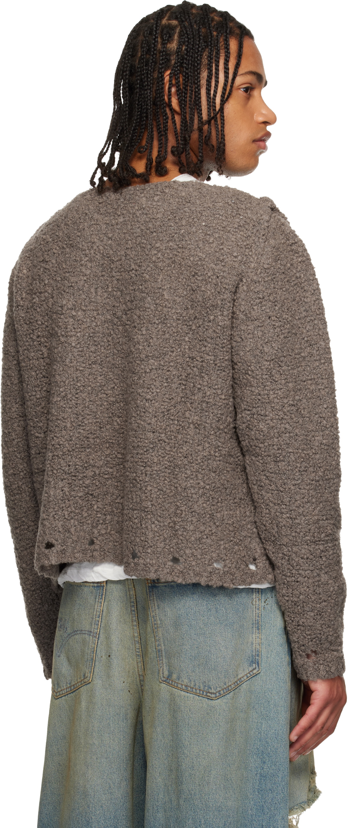 424 Gray Baby Sweater