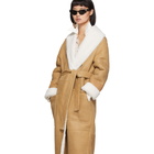 Loewe Tan Shearling Long Coat