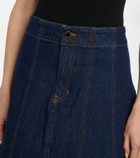 Veronica Beard Alix denim midi skirt