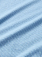 Peter Millar - Pilot Mill Haynes Pinstriped Pima Cotton-Jersey Polo Shirt - Blue