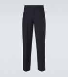 Miu Miu Pleated mohair and wool straight-leg pants