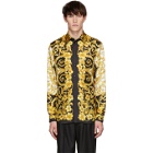 Versace Gold Silk Barocco Shirt