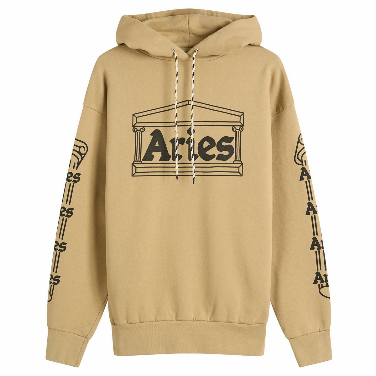 Aries Men's Temple Hoodie in Khaki