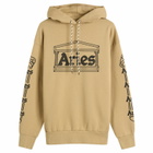 Aries Men's Temple Hoodie in Khaki