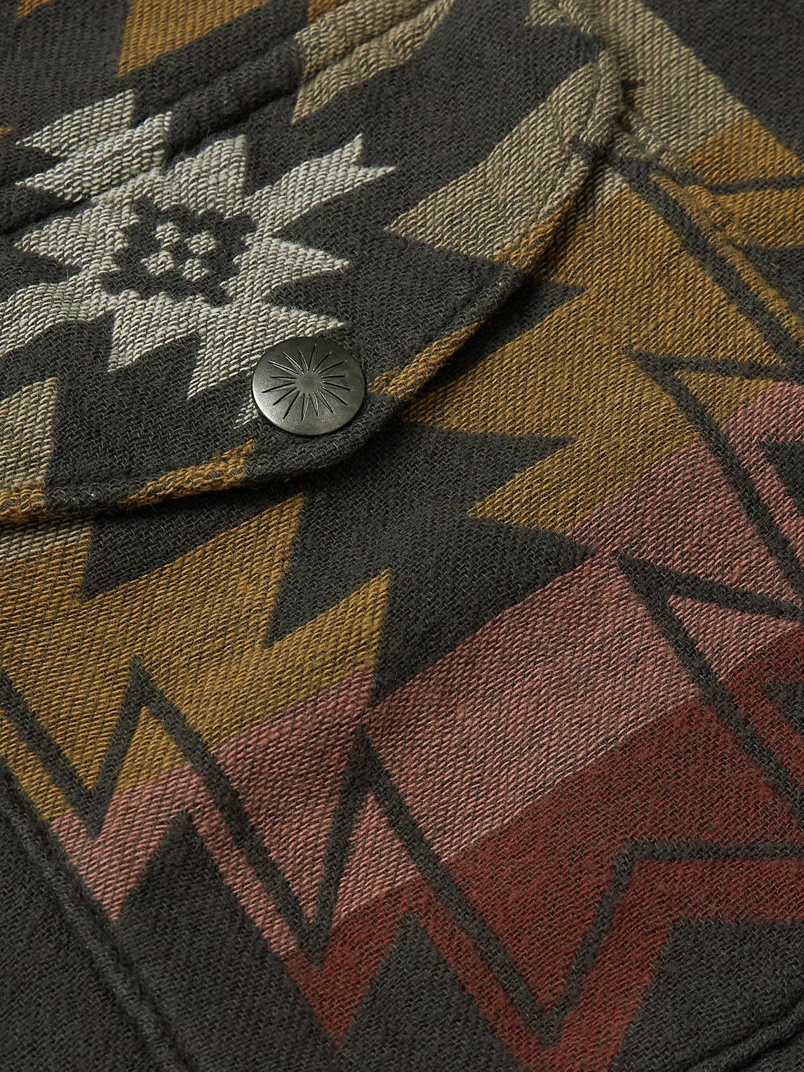Faherty - Doug Good Feather Bondi Reversible Quilted Organic Cotton-Jaquard Jacket - Multi