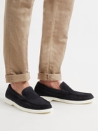 HUGO BOSS - Suede Loafers - Blue