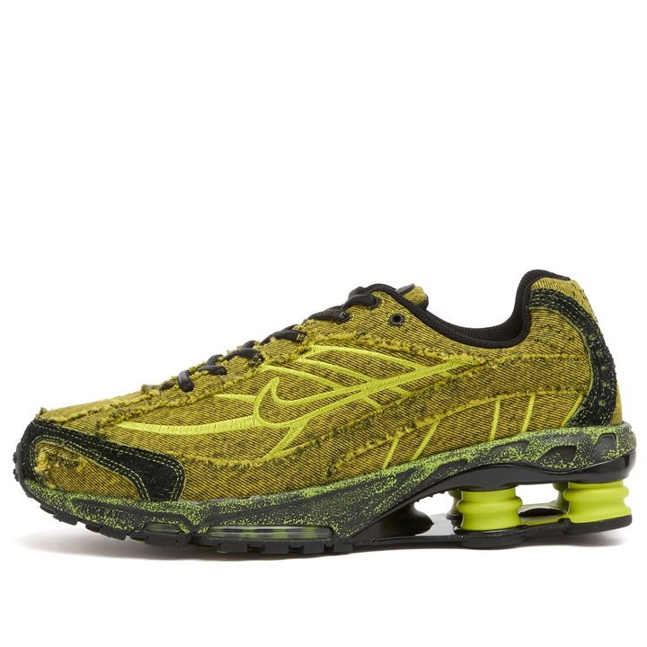 Photo: Nike Men's Shox Ride 2 Prm Opp3 Sneaker in Black/Cactus/Volt