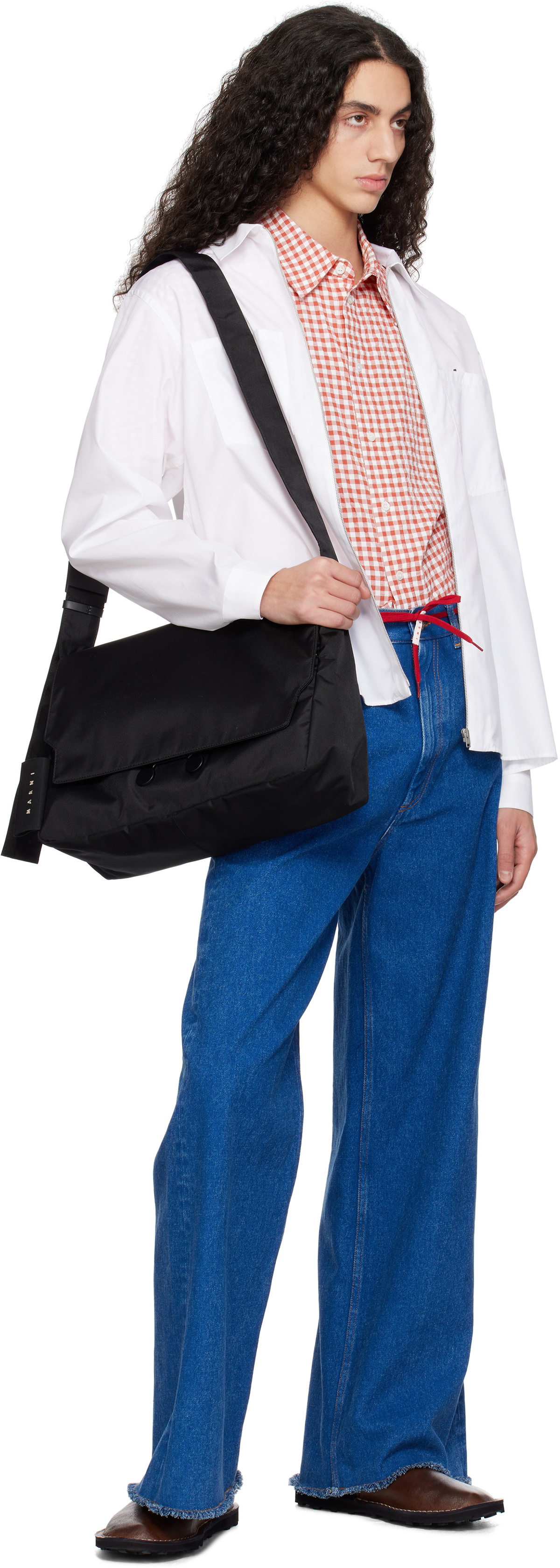 Marni Black CORDURA Cityscape Crossbody Bag