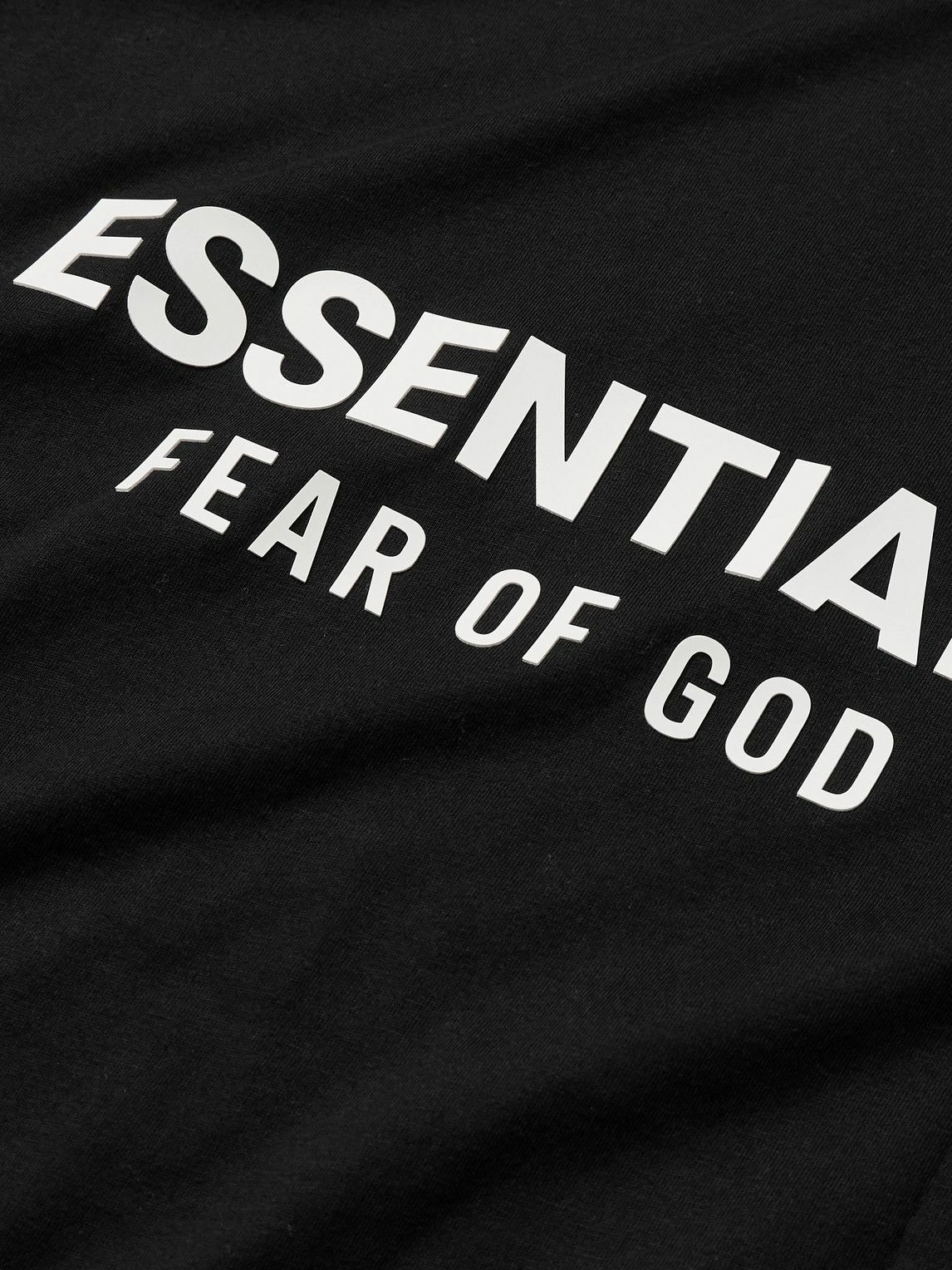 関税込み＊FEAR OF GOD ESSENTIALS＊コットン ロゴ 大学Tシャツ FEAR OF GOD ESSENTIALS - Logo-Appliquéd Cotton-Jersey T