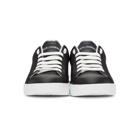 Dolce and Gabbana Black and White Low-Top Sneakers