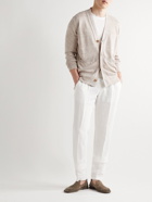 Thom Sweeney - Slim-Fit Linen and Cotton-Blend Cardigan - Neutrals