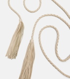 Nour Hammour Leather tassel belt