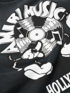 AMIRI - Music Record Logo-Print Cotton-Jersey Sweatshirt - Black