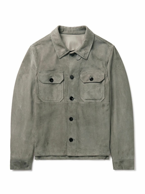 Photo: TOM FORD - Suede Jacket - Gray