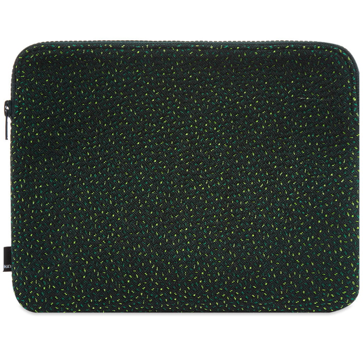 Photo: HAY Zip Tablet Case in Sprinkles Green