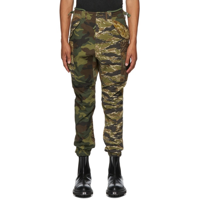 Photo: R13 Multicolor Camouflage Military Cargo Pants