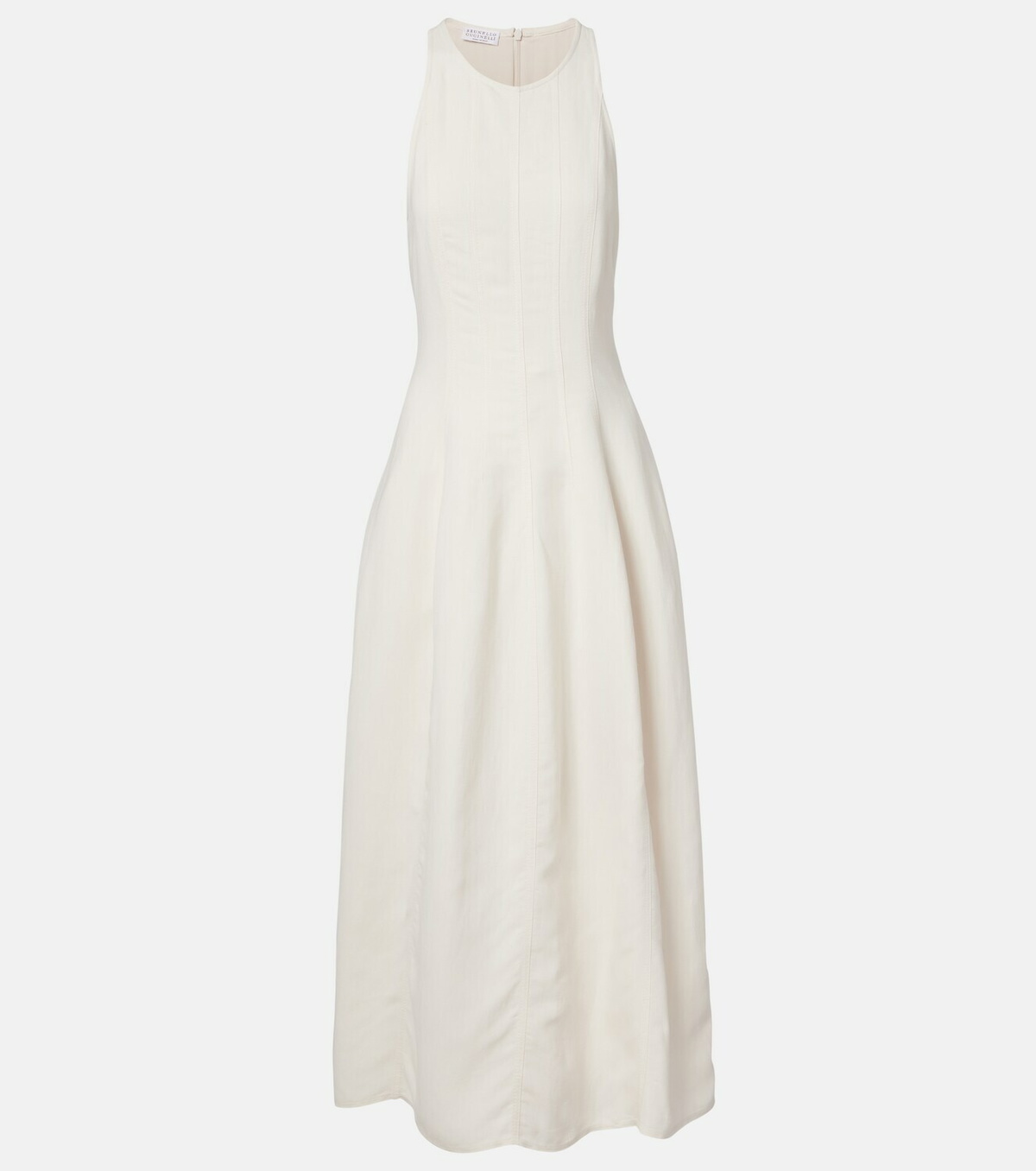 Brunello Cucinelli Cotton and silk maxi dress