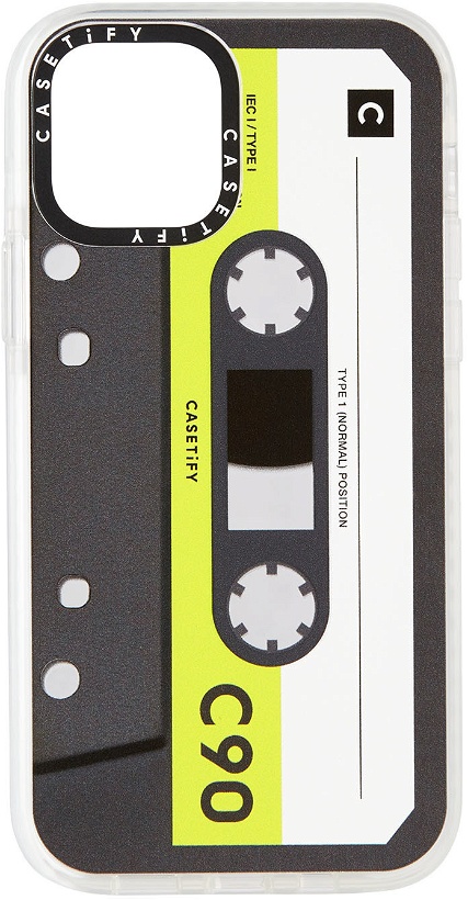 Photo: Casetify Black & Green Cassette Impact iPhone 12 Pro Case