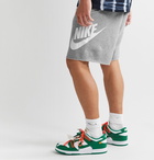 Nike - Sportswear Alumni Loopback Cotton-Blend Jersey Drawstring Shorts - Gray