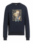 Maison Kitsuné Mens Sweatshirt Midnight in Blue