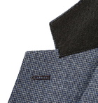 Paul Smith - Navy Soho Slim-Fit Puppytooth Wool, Silk and Linen-Blend Suit Jacket - Navy