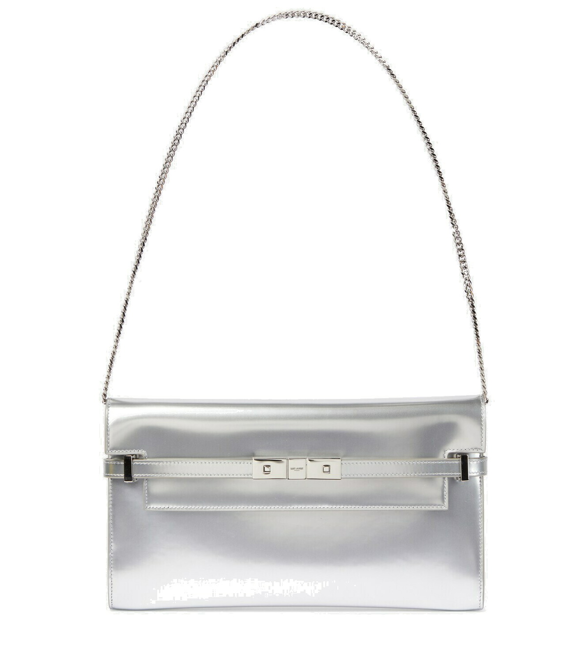 Saint Laurent - Manhattan metallic leather shoulder bag Saint Laurent