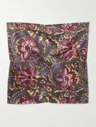 Favourbrook - Charleston Floral-Print Silk-Twill Pocket Square