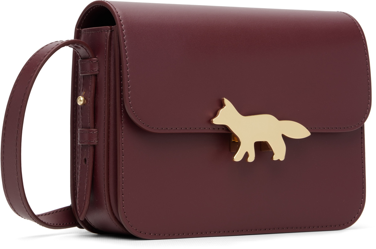 Maison Kitsuné Burgundy Edie Bag