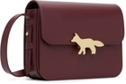 Maison Kitsuné Burgundy Edie Bag