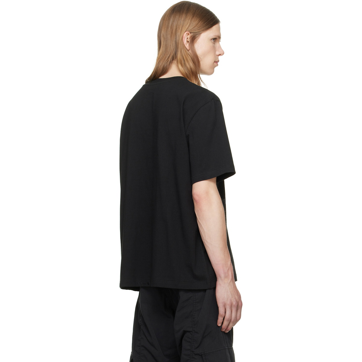 We11done Black Drawing Teddy T-shirt