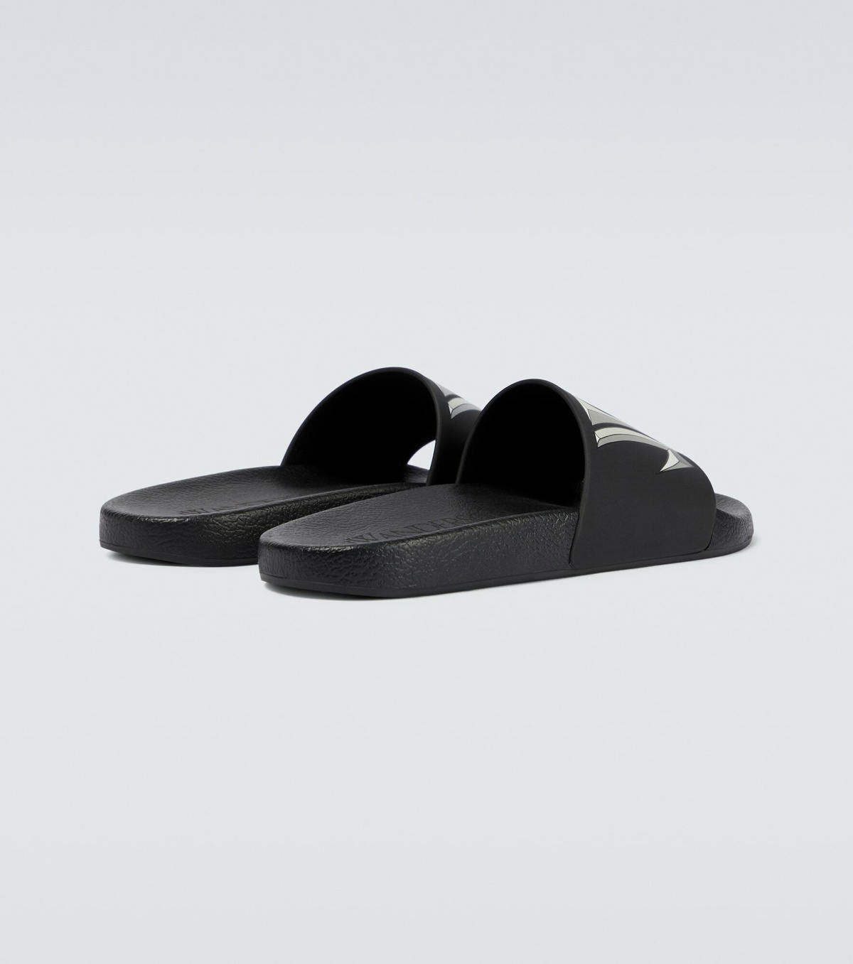 JW Anderson Men\'s Logo Pool Slide Sandals Luxury Brand 42 (US 9) NWT JW ANDERSON Checked waxed-cotton slides | NET-A-PORTER main image 3