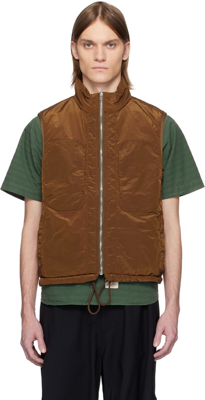 Photo: RANRA Brown Treker Shiny Nylon Vest