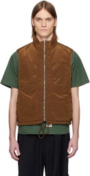 RANRA Brown Treker Shiny Nylon Vest