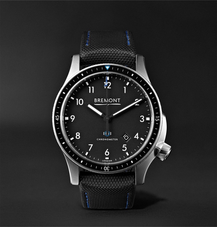 Photo: Bremont - Model 1 SS/BK Automatic Chronometer 43mm Stainless Steel Watch, Ref. No. MODEL1/BK/SS - Black