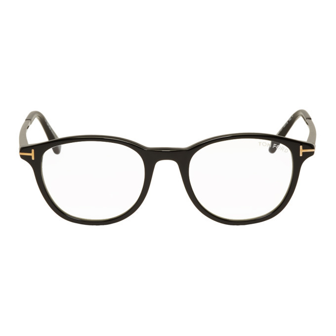 Photo: Tom Ford Black Blue Block Soft Round Glasses