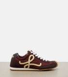 Loewe Ballet Runner 2.0 suede-trimmed sneakers