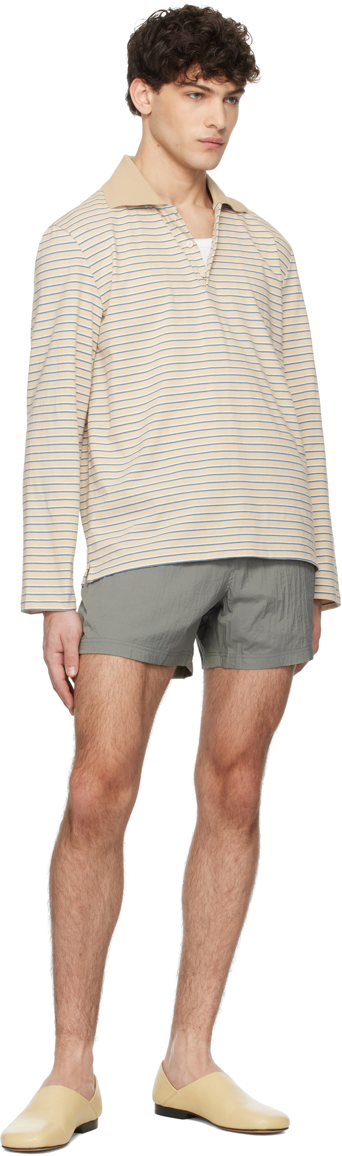 Tonywack Gray Drawstring Tech Shorts